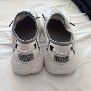 Hey Dude women’s  White Slip-On Sneakers